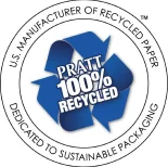 Pratt 100% recycled logo